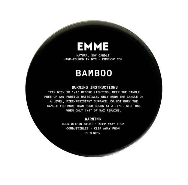 BAMBOO | EMME Wood Wick Soy Candle
