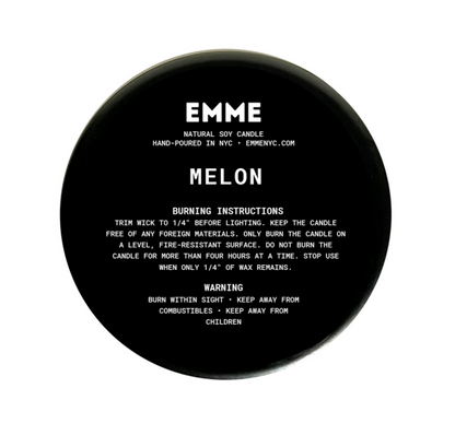 MELON | EMME Wood Wick Soy Candle