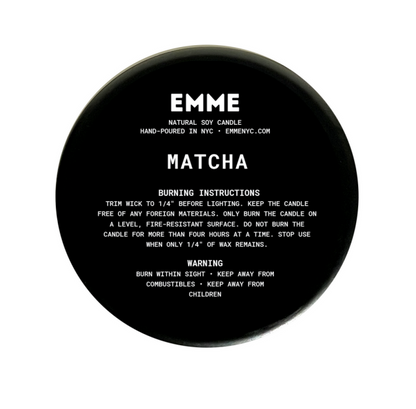 MATCHA | EMME Wood Wick Soy Candle