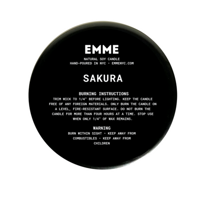 SAKURA | EMME Wood Wick Soy Candle