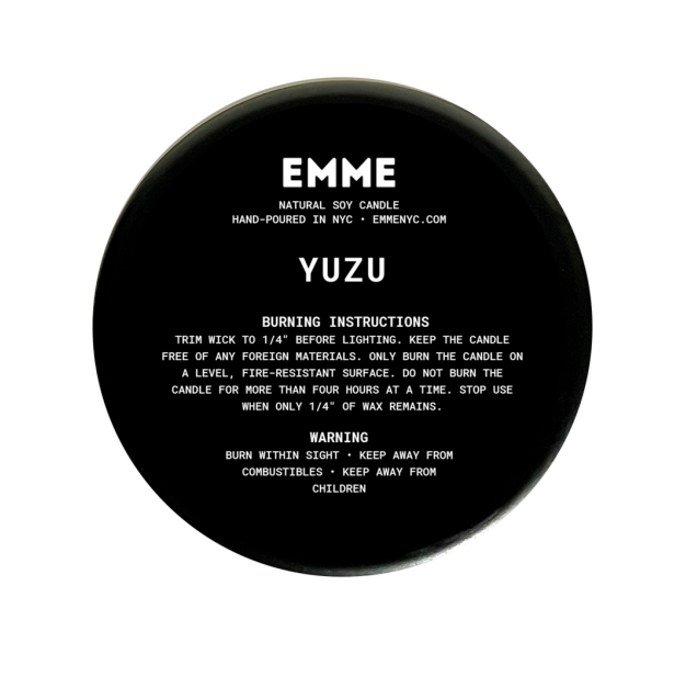 YUZU | EMME Wood Wick Soy Candle