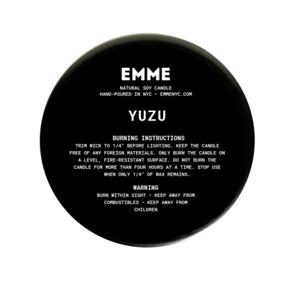 YUZU | EMME Wood Wick Soy Candle